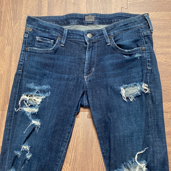 Citizens of Humanity- Low Rise Distressed Jeans - Picture 2 of 6